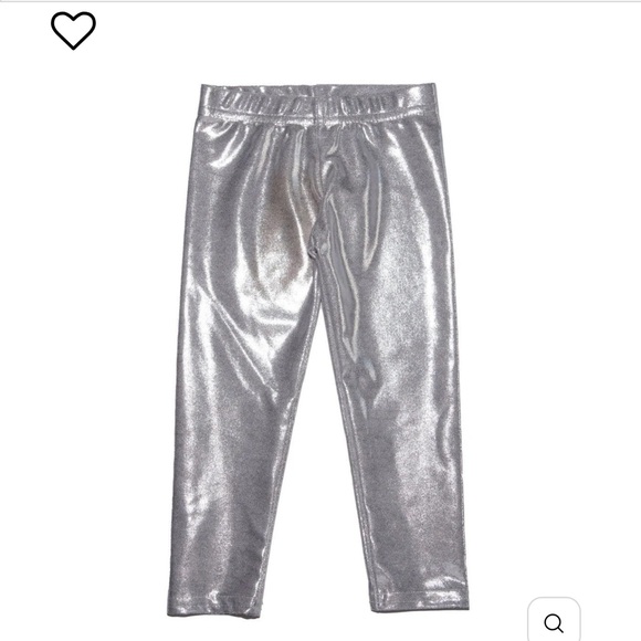 Dori Creations Silver Metallic Leggings 6X - Picture 1 of 8